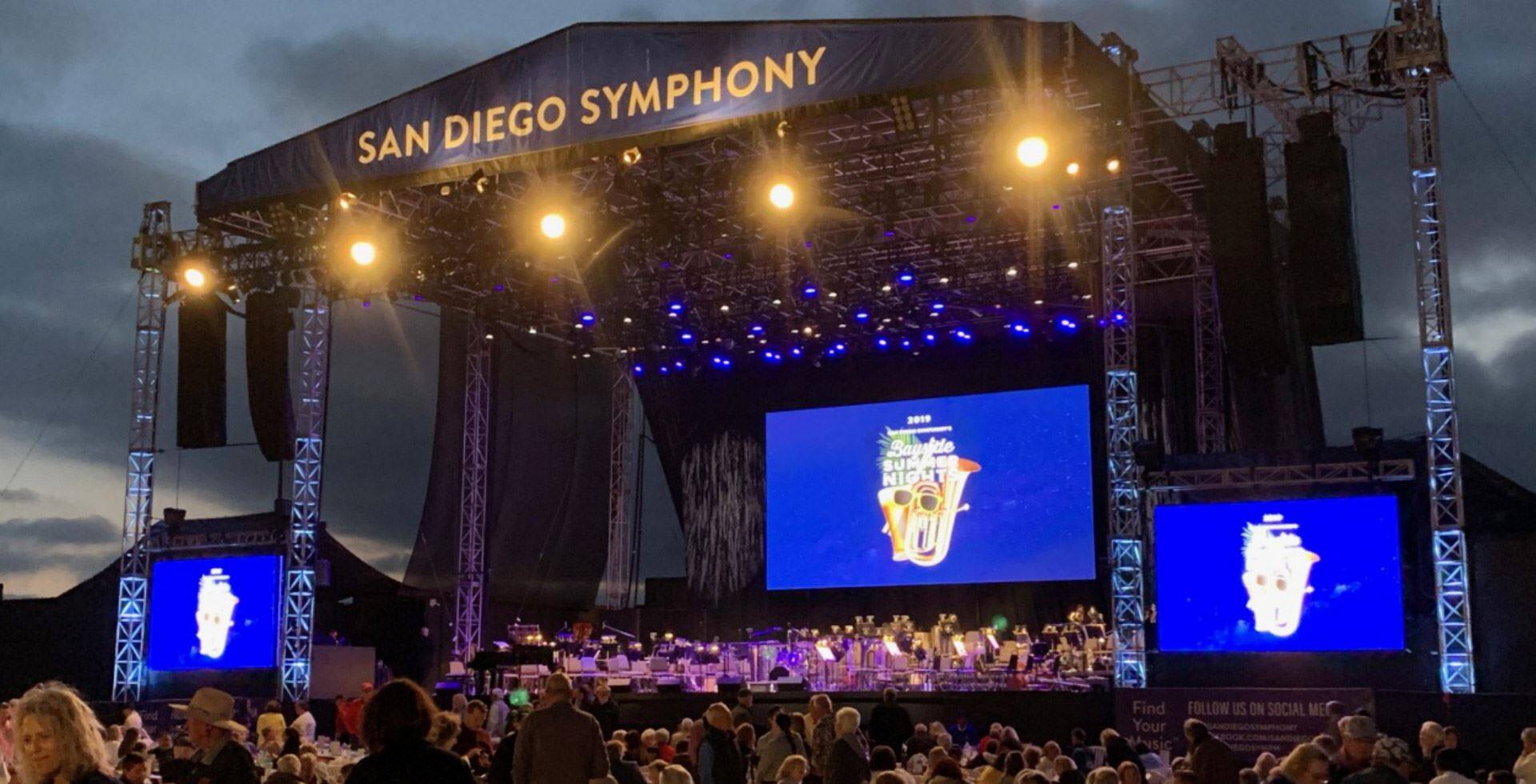 San Diego Symphony Orchestra Summer Nights Unilumin